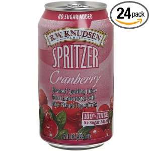 Knudsen Spritzer, Cranberry, 12 Ounce Cans (Pack of 24)  