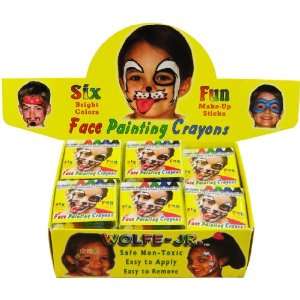    Face Painting Crayons (Set of 6 Colorful Crayons) 
