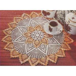 Vintage Crochet PATTERN to make   Pineapple Doily Mat Centerpiece. NOT 