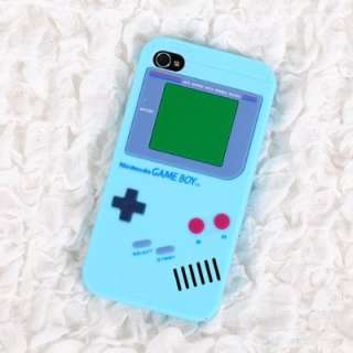 LIGHT BLUE Game Boy Series Silicone Rubber iPhone 4/4S Case  