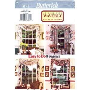   3173 Sewing Pattern Waverly Curtains & Swags Arts, Crafts & Sewing