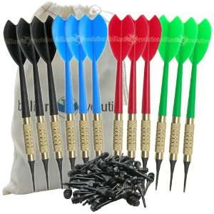   12gm Soft Tip Darts & 100 Black Dart Tips