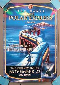 POLAR EXPRESS DVD release Poster 14X18  