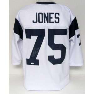 Deacon Jones Autographed Uniform   HOF 80 inscr JSA   Autographed NFL 