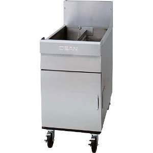  Dean 1824G 70 Lb Gas Flat Bottom Fryer