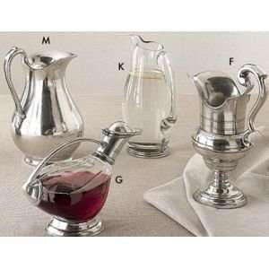  Arte Italica Pewter & Glass Decanters M. Cypress Large 