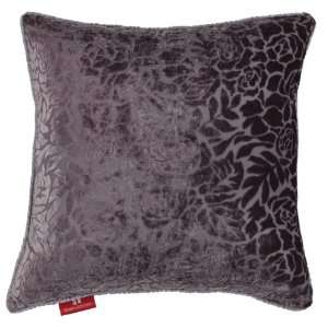   Decorative Throw Pillow   18 x 18 x 6, Velvet   Gray Purple Home