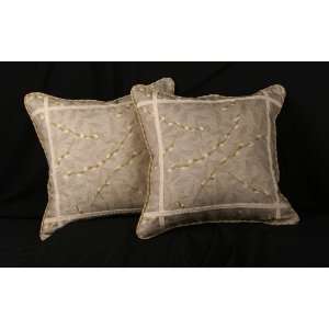  Linen Print & Brunschwig & Fils Velvet Throw Pillows