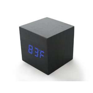  Mini Blue Light Black LED Digital Alarm Clock Desktop 