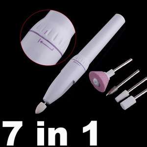   Care Tips ELECTRIC MANICURE Toenail DRILL Buffing FILE TOOL Pen Shape