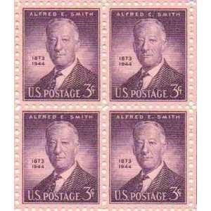  Alfred E Smith Set of 4 x 3 Cent US Postage Stamps NEW 
