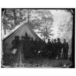   , Virginia. Gen. Ambrose E. Burnside and staff