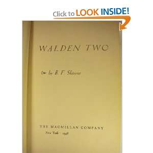  Walden Two B.F. Skinner Books