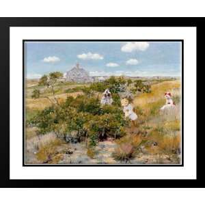  , William Merritt 23x20 Framed and Double Matted The Bayberry Bush