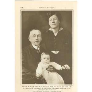   Print Australian Premier William H Hughes & Family 