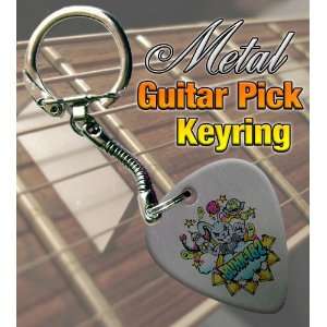  Blink 182 Bunny Metal Guitar Pick Keyring Musical 