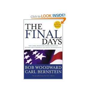  The Final Days Bob; Bernstein, Carl Woodward Books
