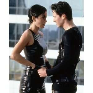 THE MATRIX KEANU REEVES CARRIE ANNE MOSS HIGH QUALITY 16x20 CANVAS ART 