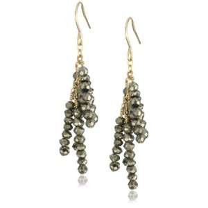  Chibi Jewels Pyrite Fringe Earrings Jewelry