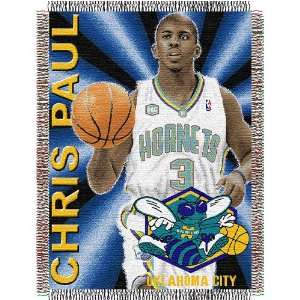 Chris Paul #3 New Orleans Hornets NBA Woven Tapestry Throw Blanket 