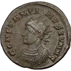 CONSTANTINE II Jr 321AD LONDON mint Rare Ancient Authentic Roman Coin 