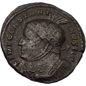 CONSTANTINE I the GREAT 319AD Ancient Roman Coin Victories LONDON mint 