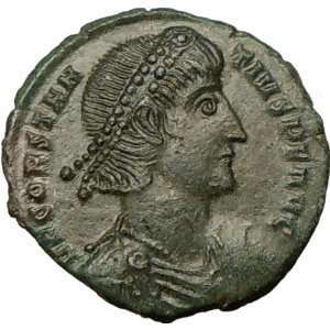 CONSTANTIUS II 351AD AE2 Ancient Authentic Roman Coin BATTLE Horseman