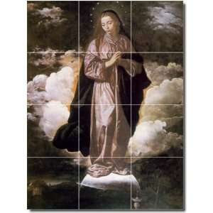 Diego Velazquez Religious Floor Tile Mural 20  12.75x17 using (12) 4 
