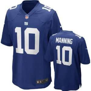 Eli Manning Youth Jersey Home Royal Game Replica #10 Nike New York 
