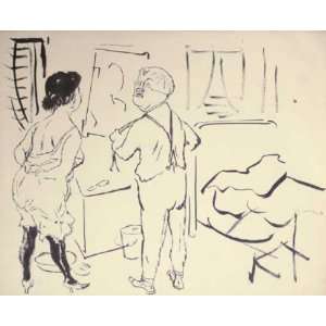  Hand Made Oil Reproduction   George Grosz   24 x 20 inches 