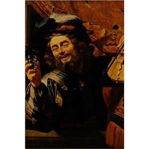  The Merry Fiddler by Gerard van Honthorst, 17 x 20 Fine 