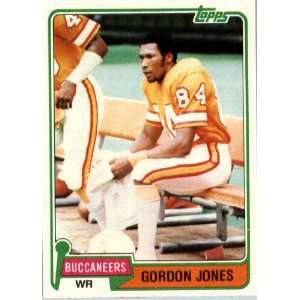  1981 Topps # 108 Gordon Jones Tampa Bay Buccaneers 