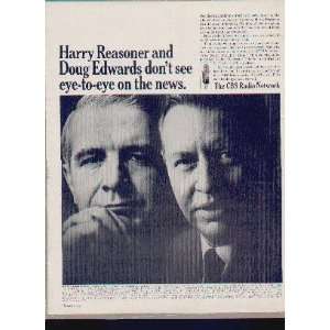 HARRY REASONER and DOUG EDWARDS dont see eye to eye on the news 