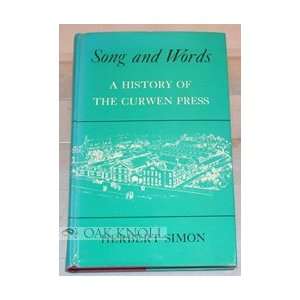   History Of The Curwen Press (9780046550110) Herbert Simon Books