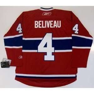 Jean Beliveau Montreal Canadiens Reebok Premier Jersey   Medium