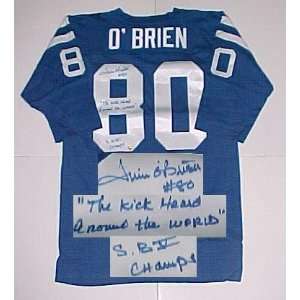 Jim OBrien Hand Signed Colts Throwback Jersey w/ Insc.