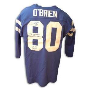 Jim OBrien Baltimore Colts Throwback blue Jersey with the kick heard 