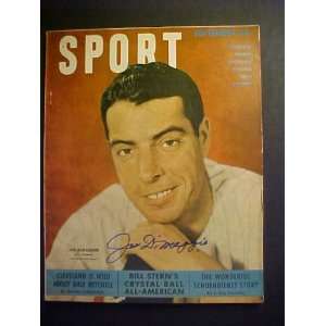 Joe Dimaggio New York Yankees Autographed September 1949 Sport 
