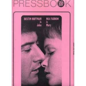 John and Mary Vintage 1969 Pressbook with Dustin Hoffman, Mia Farrow 