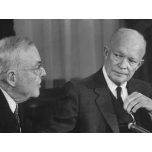  Pres. Dwight D. Eisenhower and John Foster Dulles Making 