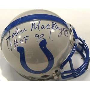  Autographed John Mackey Mini Helmet