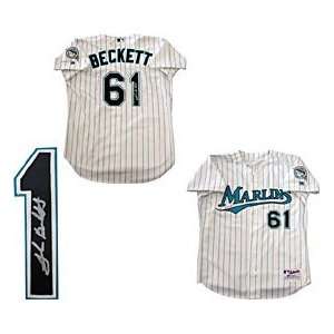 Josh Beckett Autographed / Signed 2001 Game Used Rookie Jersey