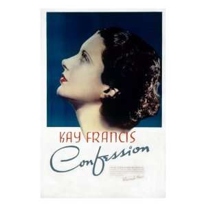  Confession, Kay Francis, 1937 Premium Poster Print