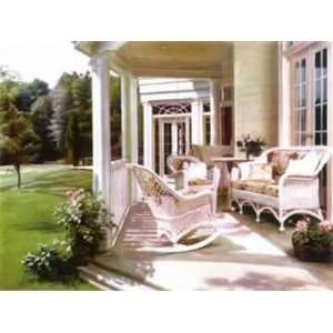  Kevin Liang 32W by 24H  White Porch CANVAS Edge #2 1 