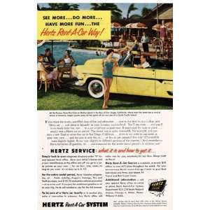  Hertz Rent A Car Vintage Ad   1950s (Kina Kai Club 