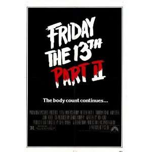  Friday the 13th Part 2 (1981) 27 x 40 Movie Poster Style A 