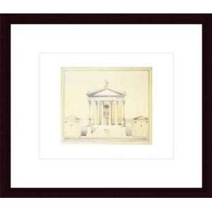   Temple at Ostia   Artist F. Lawrence  Poster Size 11 X 14 Home