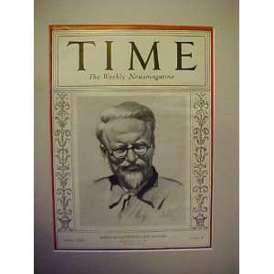 Leon Trotsky World Revolutionist January 25, 1937 Time Magazine 