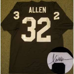Marcus Allen Autographed/Hand Signed Raiders Black Jersey