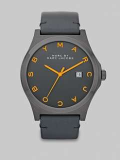 Marc by Marc Jacobs   Gunmetal Brushed Stainless Steel Watch